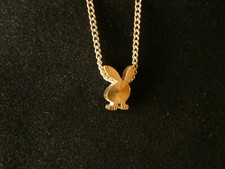 Hase Kette mit Anhänger 24 Karat Gold Halskette Wald Tier Wiese Bunny