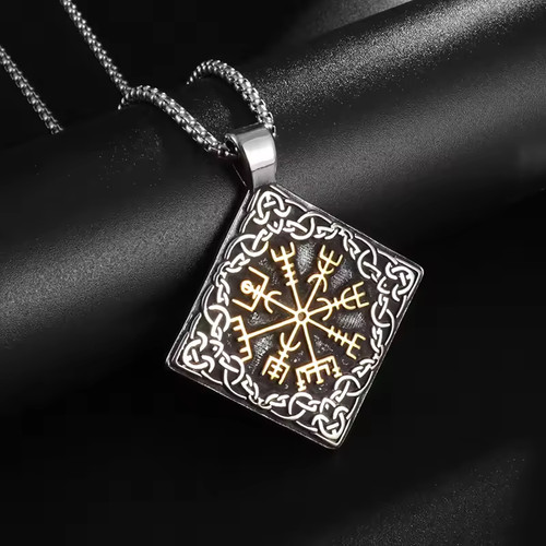 Raute vegvisir amulett - vegvisir,