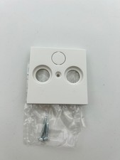 Gira 086927 System E2 55 Abdeckung Antennendose SAT TV Radio Reinweiß matt