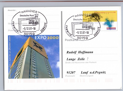 Sonderstempel hannover 2001 - sonderstempel,