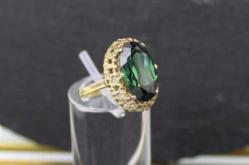 Spinell goldring aus - spinell-goldring, 333er