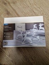 Tchibo Tischkartenhalter, versilbert, NEU & OVP