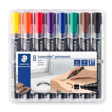 permanent Marker Lumocolor Keilspitze 2 mm oder 5 mm wisch- und wasserfest na...