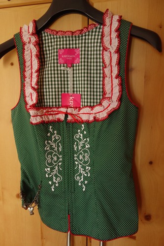 Trachten corsage grün weiße - trachten,