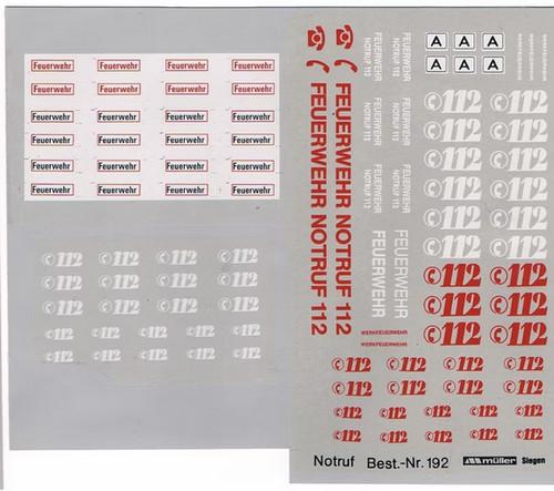Decals 112 feuerwehr - decals,