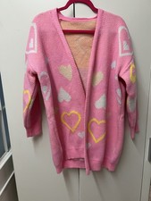 Damen Strick Strickjacke rosa pastelfarben Gr. XL kuschelig NEU