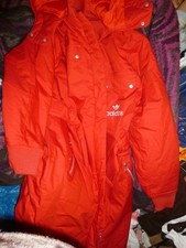 Damenmantel Adidas rot mit