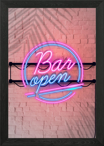 Neon bar offen dekoration - bar,