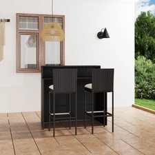 Gartenbar Set mit Kissen