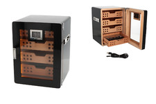 Angelo Humidor Schrank carbon finish Humidorschrank mit LED