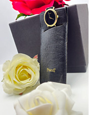 PIAGET "CLASSIC"-Damen-Uhr - 750er Gelb-Gold / Leder -Handaufzug - 9822 / 251585