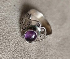 SILBER RING 925 MIT AMETHYST