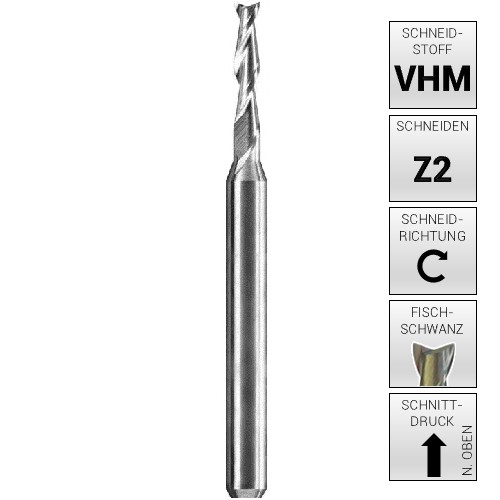 Vhm fräser ø - |, 0,3
