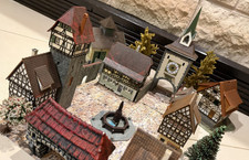 (8) Faller/Vollmer/Kibri H0 kleine Burg/Dorf + Fachwerkhaus konvolut