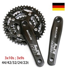 MTB Dreifach Kettenradgarnitur 22-44T Kettenblatt 104BCD Kurbel für 9/10s Ketten