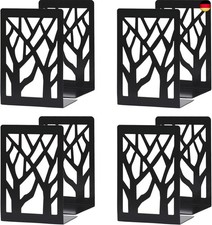 WUWEOT 8 Stück Buchstütze Buchstützen Bücher Halter für Regal Ordnerhalter DVD U