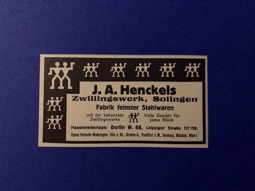 1924 henckels stahlwaren - 1924,