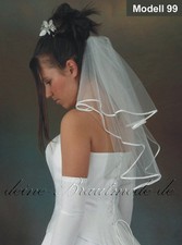 Brautschleier weiß ivory