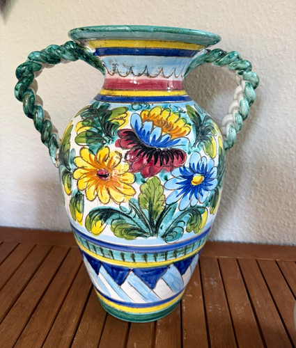 Italienische keramik bodenvase - keramik,