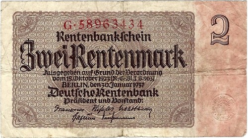 Banknote rentenbankschein - banknote,