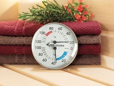 Sauna Klimamesser Classic Sauna Thermometer und Hygrometer Analog Karibu