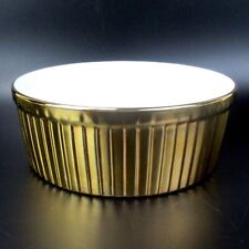 Langenthal Porzellan Gratinschale / Gratinform Serie Resista 74 Gold Ofenschale