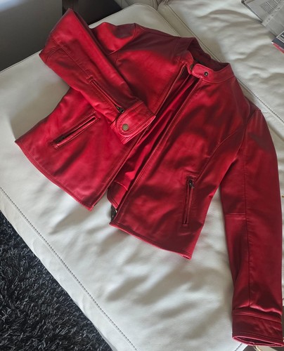 She damen biker lederjacke - biker,