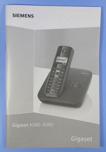 Siemens gigaset a580 - gigaset, –