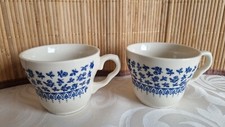 Tasse Kaffeetasse Teetasse  Blumen blau England LTD EIT antik