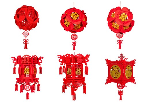 Chinesische hängende rote