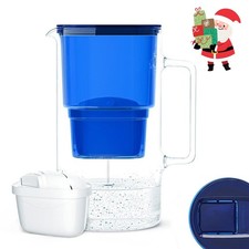 Wasser Filterkanne Glas, Inkl