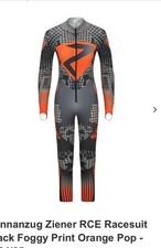Rennanzug Ziener RCE Racesuit Black Foggy Print Skianzug Ski Rennen 