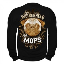 Pullover Sweatshirt Mops hunde