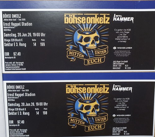 Tickets böhse onkelz - 2,