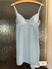 JEAN MARIE Negligée/Babydoll, Hellblau, Gr. 75 B, Slip 40/42, (Oberteil/Slip) ´
