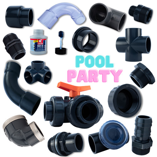 Pvc fittings pool verrohrung - pvc,