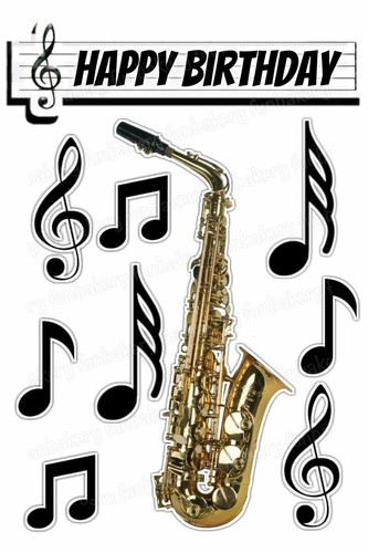 Musiker saxophon tortenbild - musiker,