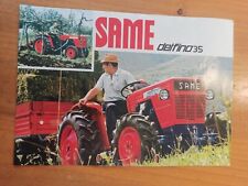 Prospekt SAME Delfino 35  Broschüre  Traktor Schlepper A