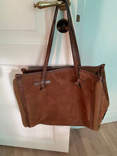 Designer Shopper "Marcella" von Gianni Chiarini /Firenze,braun,Leder u. Fell,top