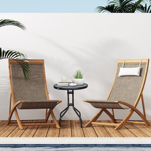 Outsunny gartentisch glastisch - outsunny,