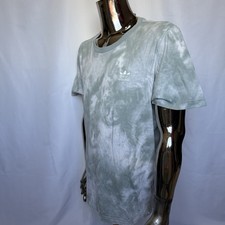 Adidas Originals T-Shirt – “Tie-Dye Pastell Green” – Retro Style - Größe L