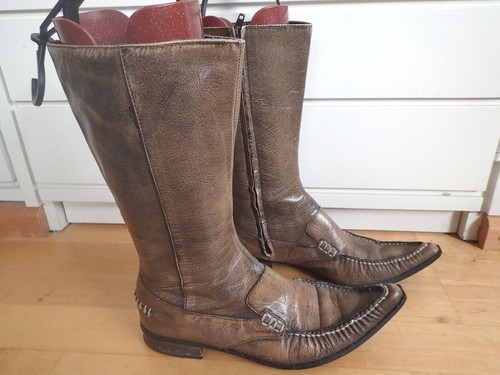 Tolle leder stiefel - leder,