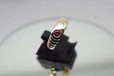 Ring,Herrenring,Damenring,14 Karat Gelbgold,0,29 ct Rubin,Burma,Neuwertig,585er