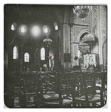 Frankreich Kirche Innen c1920