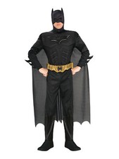 Herren Batman Kostüm Deluxe DC Comics Superheld Erwachsene Halloween Karneval
