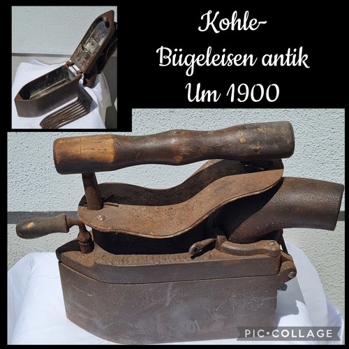 Uraltes kohle bügeleisen - kohle-bügeleisen, um