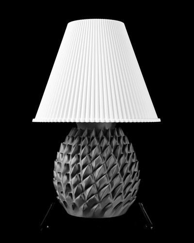 Tischlampe schuppen druck - tischlampe, 3d-druck