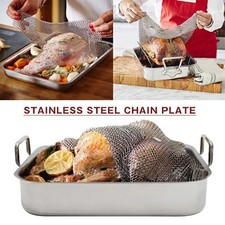 Edelstahl-Kettenhemd-Backabdeckung Küchen-Kochgeschirr für Bratpfannen