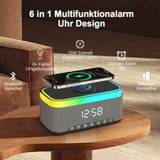 6in1 Wecker Kabelloses
