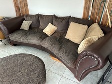 XXL Bigsofa Leder + Sessel + Hocker: Afrika-Style gebraucht, super in Schuss